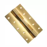 RiseOm 125x32x4 mm Brass Satin lacquer Finish Railway Hinges, UR-G2BT-JHP8 (Pack of 3 Pcs)