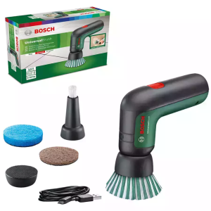 Bosch Electric CleaningUniversal Brush with 3.6 V Battery, 1 Micro-USB Cable and 4 Attachments