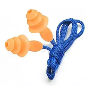 SSWW Corded Ear Plug Orange & Blue, Free Size