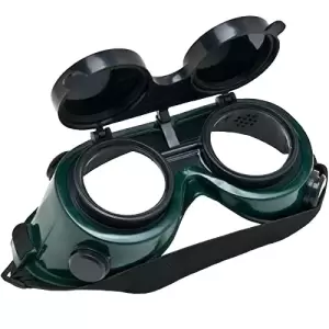 GENERIC Welding Goggles for Eye Protection Safety Clear Green & Black, WG_Green_0008