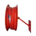 GENERIC Mild Steel First Aid Hose Reel Drum Pipe and Gun Metal Nozzle 30 mtr Red, SS- safety04