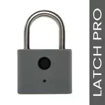 Open Grey Latch Pro Keyless Entry Smart Fingerprint Lock for Doors, Gates, Shutter