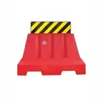 Ladwa Barrier Plastic Red & Black & Yellow for Road Safety, LMBS 1000