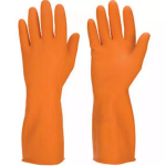 Generic Rubber Hand Gloves, Orange Standard Size