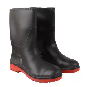 Hitman Alento PVC Gumboot Black and Red