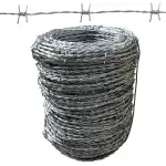 Horizon 10 Kg Barbed Wire 300 Feet (100 m) 4 Barb Wire Roll With 13 Gauge for Garden Farm, Lawn, Lands