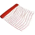 Ladwa 50 Feet Length Barrier Safety Net for Construction Safety Plastic Red