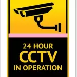 Color World Express 11.75X16.9 Inches 24 Hour CCTV In Operation Laminated Sign With Paper SS-26