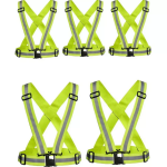 Robustt High Visibility Protective Safety Reflective Vest Belt Jacket Green