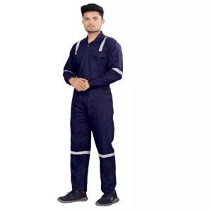 Genric RT-09 Cotton Orange Safety Boiler Suit with Grey Reflective for Men